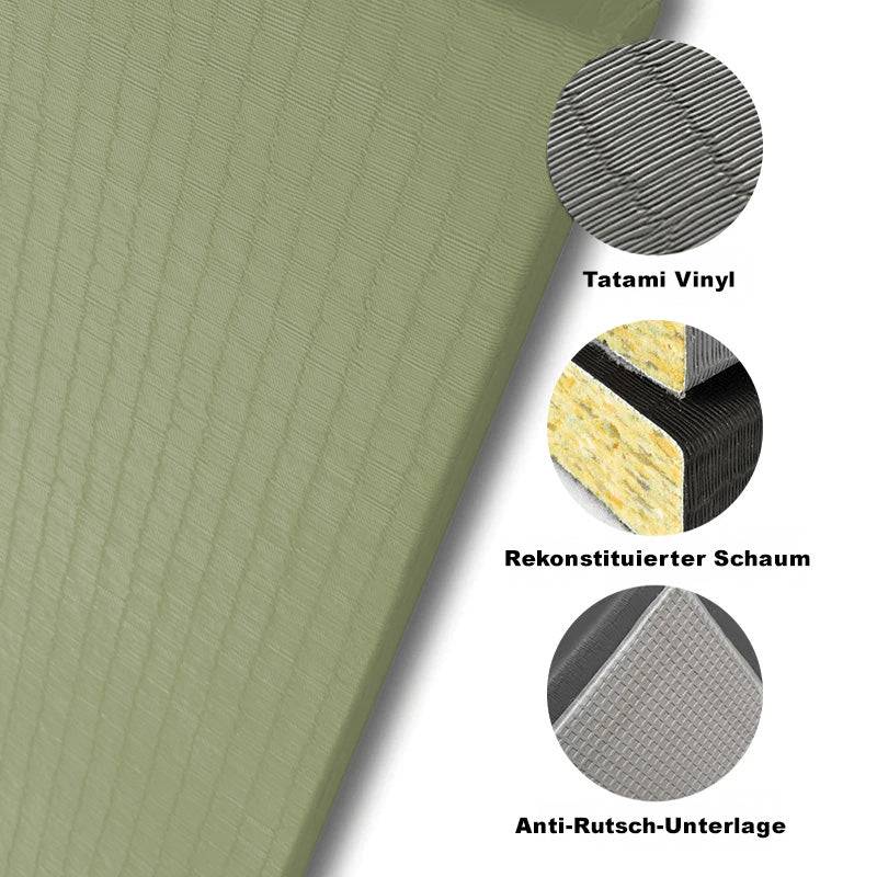Tatami Judomatte mit Aufbau aus Vinyl, Schaumstoff und Anti-Rutsch-Schicht. Robuste Bodenmatte für Kampfsport günstig kaufen.