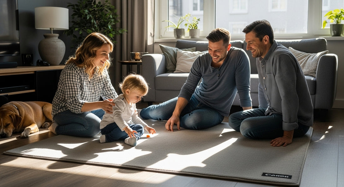 Familie Wohnzimmer Matte