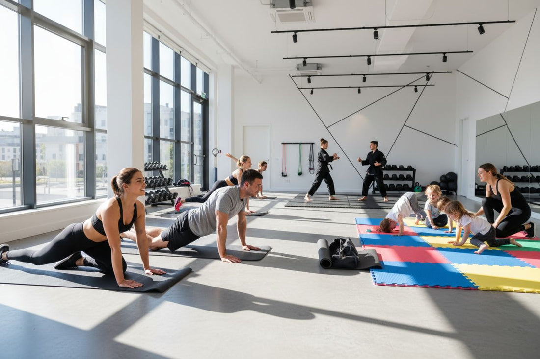 Trainingsmatten Vielfalt Übungsszenen