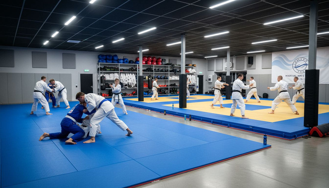 moderne kampfsportmatte trainingshalle