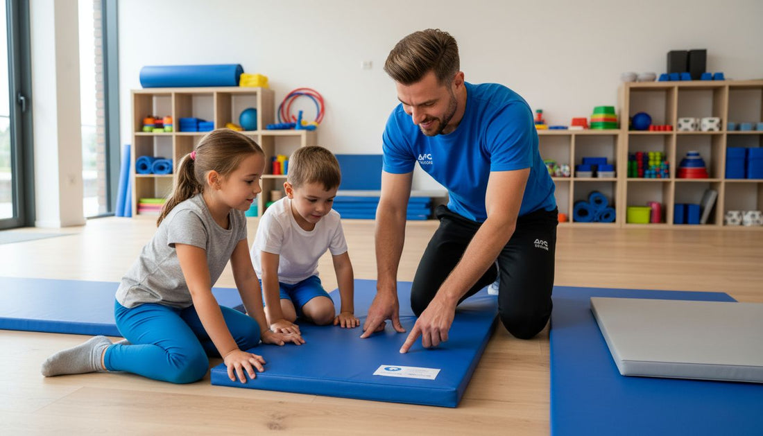 kindersichere Turnmatte Installation