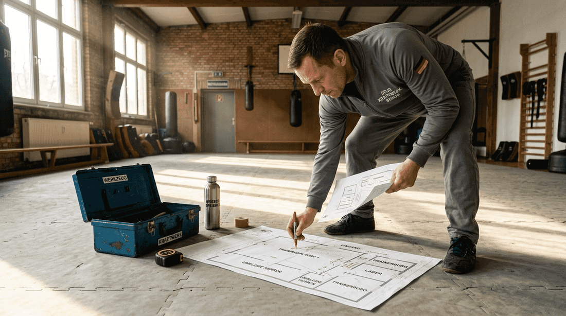 Trainer entwirft detailliertes Konzept für neue Kampfsportfläche