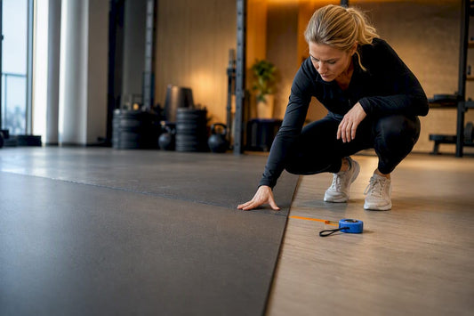 Sicherheitsüberprüfung einer Trainingsfläche im Studio