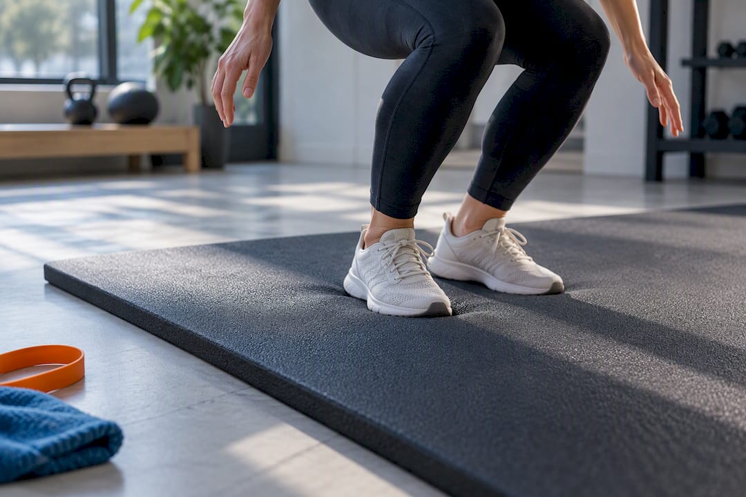 Sportmatte sorgt für stoßdämpfenden Schutz im Trainingsraum