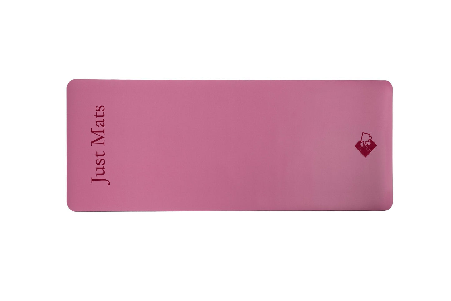 Rosa Yogamatte PUREFLOW PRO aus Naturkautschuk und PU-Leder mit kratzfester Oberfläche und optimalem Grip.
