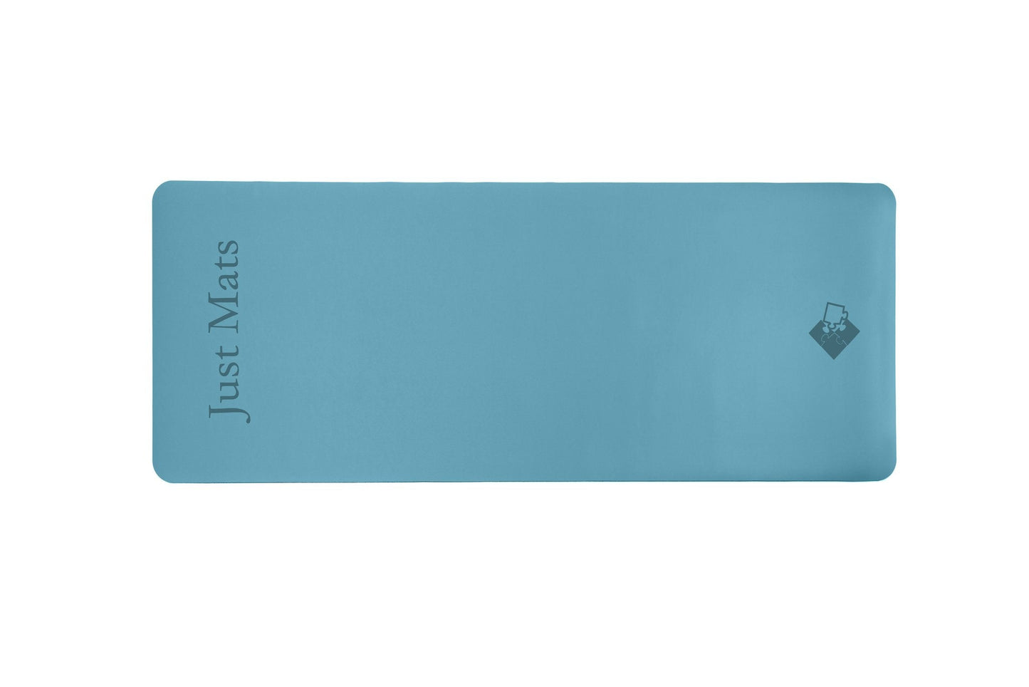 Yogamatte PUREFLOW PRO in Blau aus Naturkautschuk und PU-Leder mit kratzfester Oberfläche für optimalen Grip.