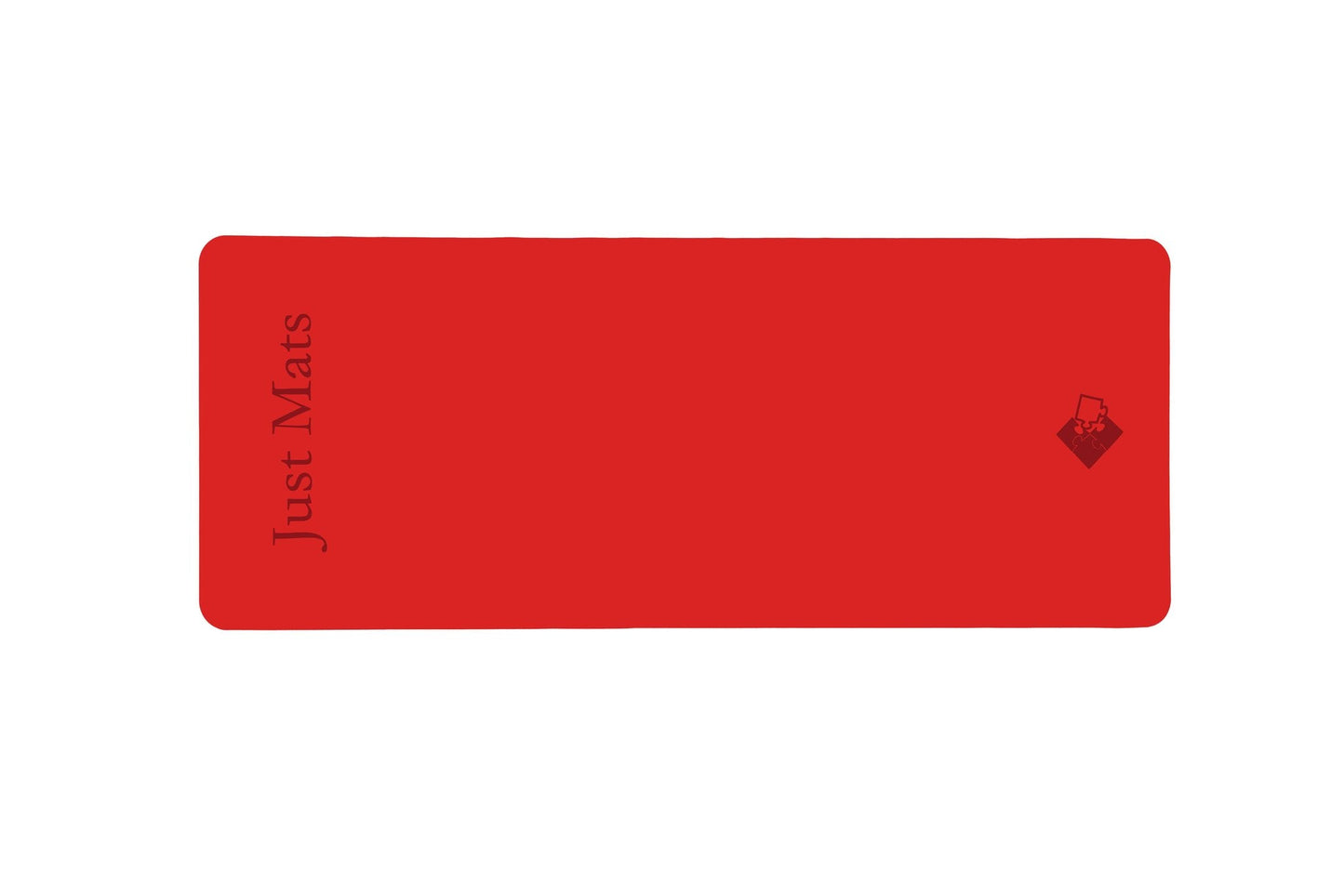 Rote Yogamatte PUREFLOW PRO aus Naturkautschuk und PU-Leder mit kratzfester Oberfläche und optimalem Grip.