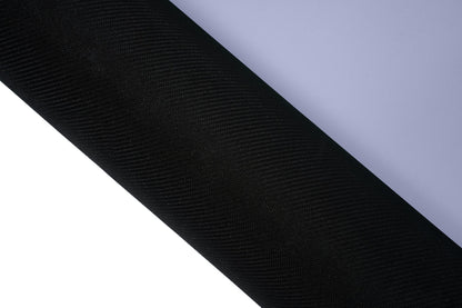 Yogamatte PUREFLOW PRO aus Naturkautschuk und PU-Leder in Schwarz mit rutschfester Struktur und kratzfester Oberfläche.