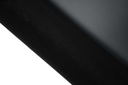 Rutschfeste Yogamatte PUREFLOW PRO aus Naturkautschuk und kratzfestem PU-Leder in Schwarz, ideal für Tierbesitzer.