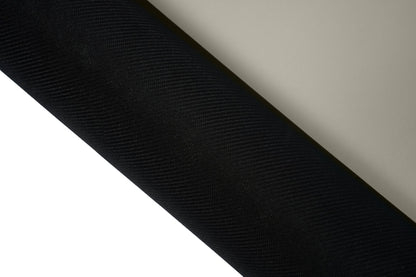 Rutschfeste Yogamatte PUREFLOW PRO aus Naturkautschuk und PU-Leder in Schwarz, ideal für Tierbesitzer.