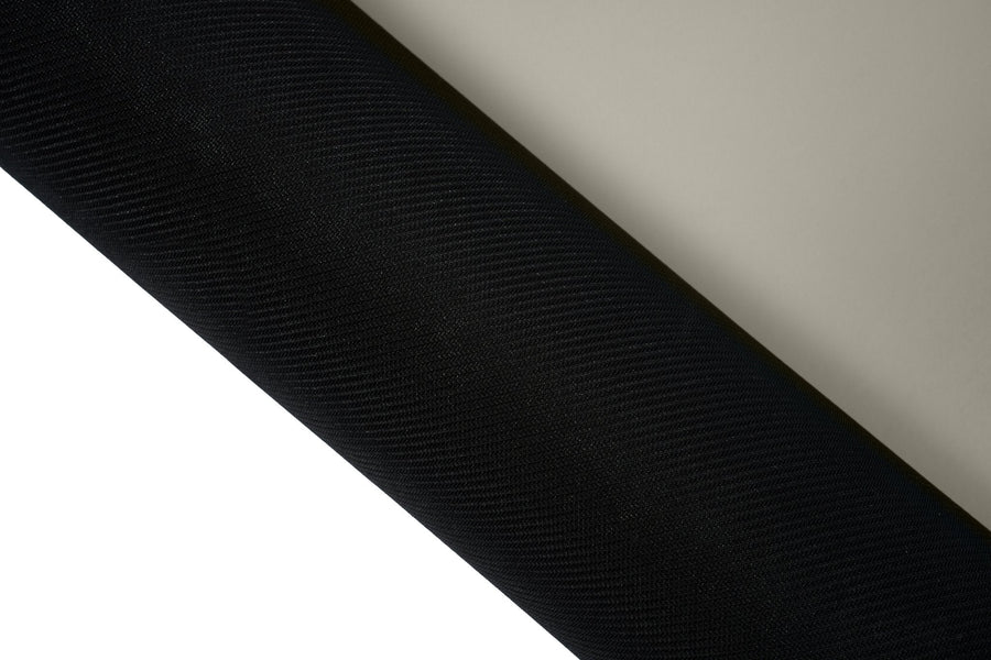 Rutschfeste Yogamatte PUREFLOW PRO aus Naturkautschuk und PU-Leder in Schwarz, ideal für Tierbesitzer.