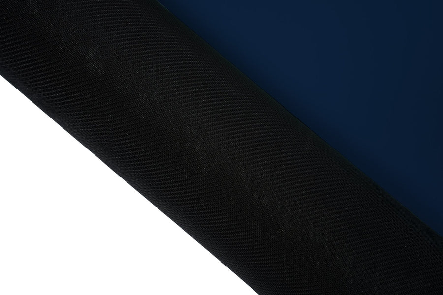 Rutschfeste Yogamatte PUREFLOW PRO aus Naturkautschuk und PU-Leder in Schwarz mit kratzfester Oberfläche.