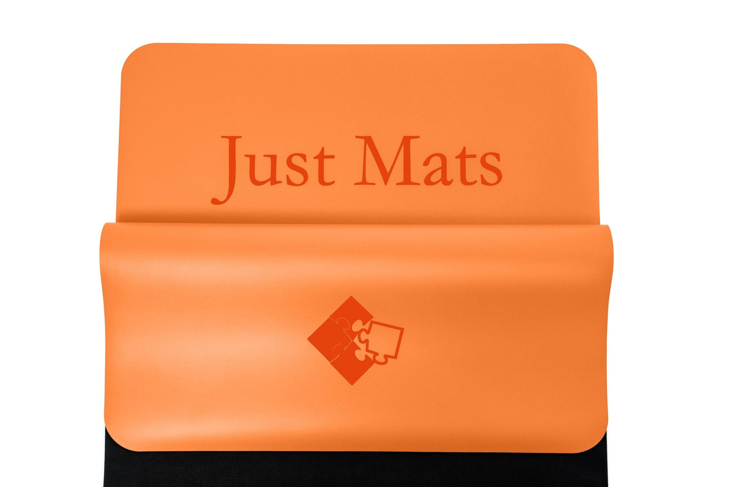 Yogamatte PUREFLOW PRO aus Naturkautschuk und PU-Leder in Orange mit rutschfester Struktur für optimalen Grip.