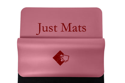 Yogamatte PUREFLOW PRO in Rosa aus Naturkautschuk und PU-Leder mit kratzfester Oberfläche und optimalem Grip.