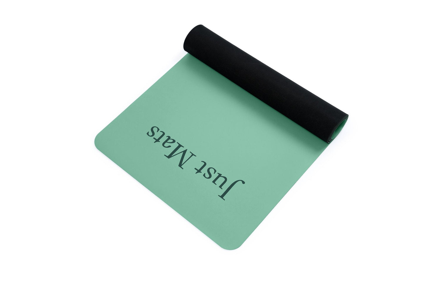 Yogamatte PUREFLOW PRO aus Naturkautschuk und PU-Leder in Mintgrün mit rutschfester Oberfläche, ideal für Tierbesitzer.