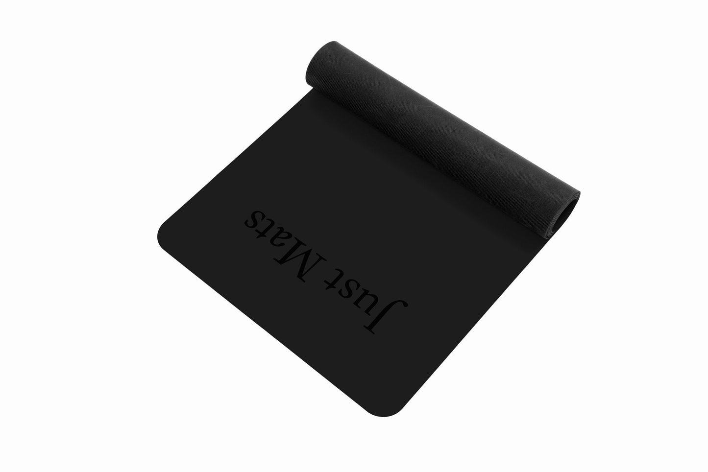 Schwarze Yogamatte PUREFLOW PRO aus Naturkautschuk und PU-Leder mit rutschfester Struktur für optimalen Grip.