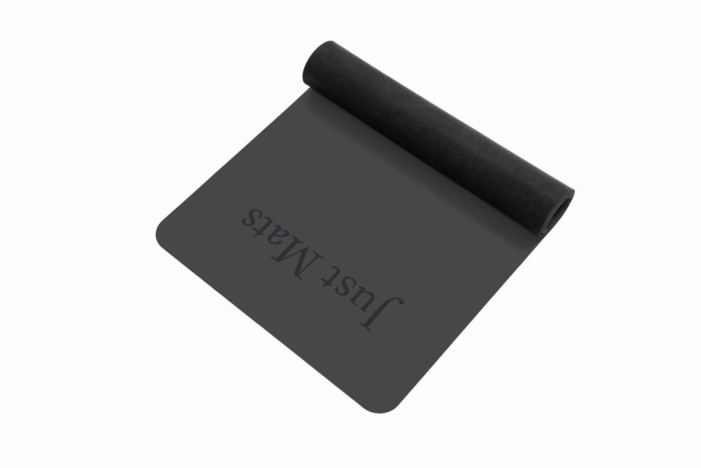 Minimalistische Yogamatte PUREFLOW PRO aus Naturkautschuk und kratzfestem PU-Leder in Schwarz, ideal für Tierbesitzer.