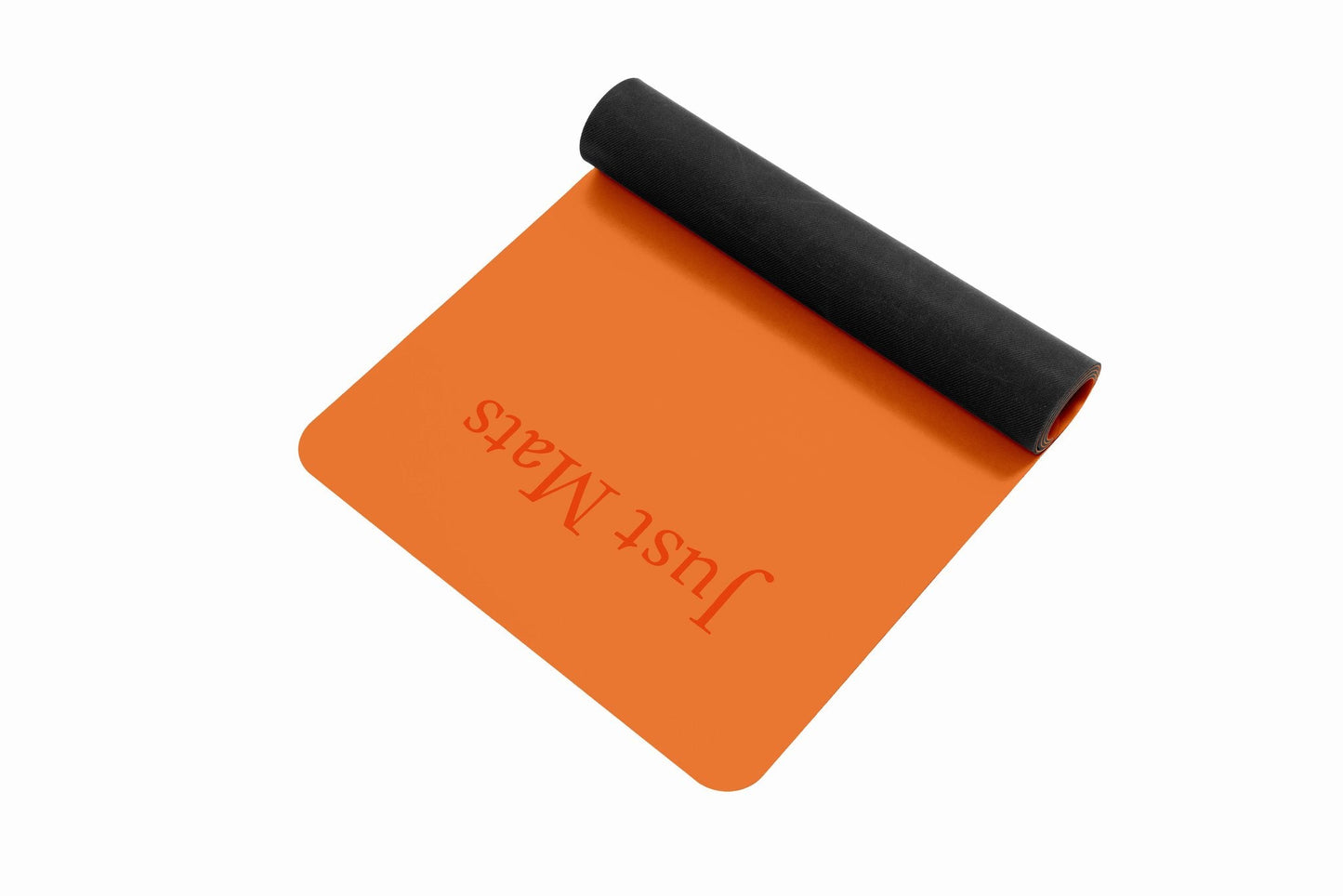 Yogamatte PUREFLOW PRO in Orange und Schwarz aus Naturkautschuk und PU-Leder mit rutschfester Oberfläche.