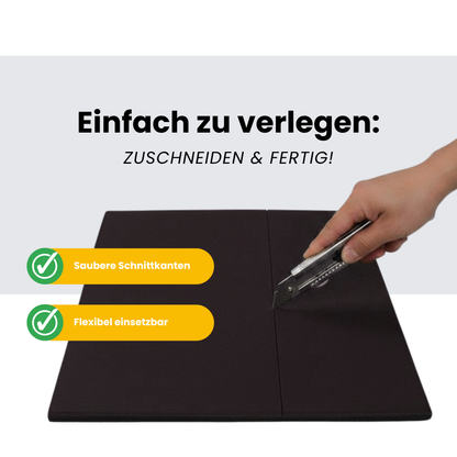 Bodenschutzmatte Pro | Granulat-feine Körnung | Fitnessboden