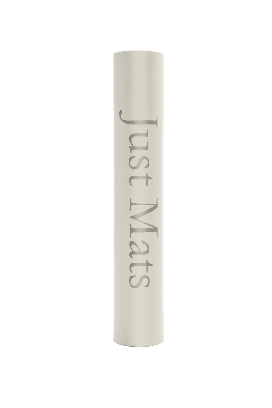 Yogamatte PUREFLOW PRO aus Naturkautschuk und kratzfestem PU-Leder in elegantem Beige, ideal für Haustierbesitzer.